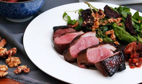 Smoked Duck and Beetroot Salad